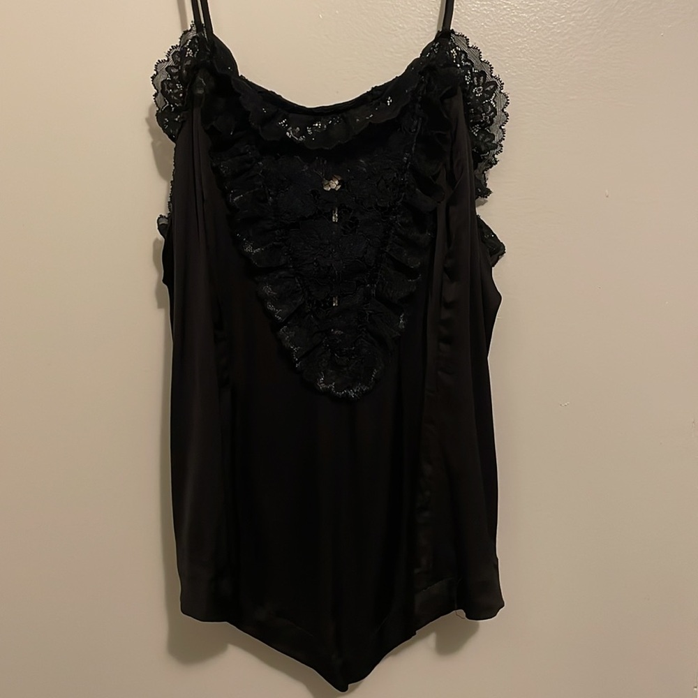 NWT Chasing Unicorns Used To Love Her Satin + Lace Camisole ❤️ - Picture 6 of 10
